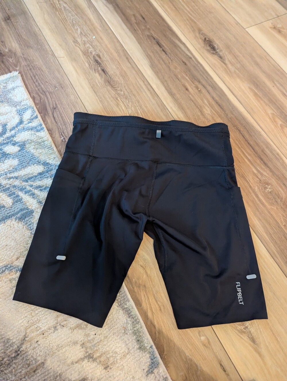 Flipbelt Ouray Compression Black Performance Running Shorts with Storage - Picture 8 of 13
